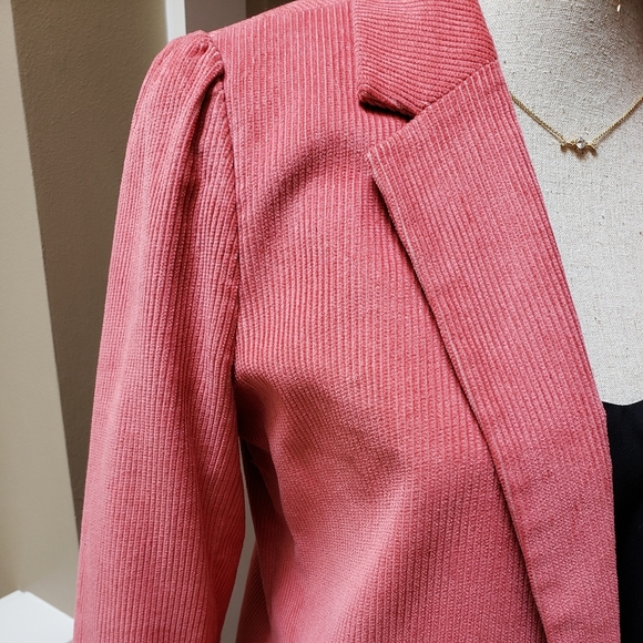 Hinge One Button Corduroy Blazer - Picture 4 of 7